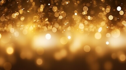 Wall Mural - gold glitter sparkling abstract bokeh background