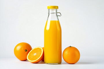 Wall Mural - Healthy juice organic template drink space fruit orange vitamin copy fresh freshness
