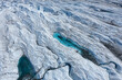 greenland ice sheet glacier aerial drone