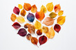 Herz mit Herbstblättern