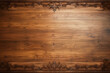 Antique wooden table desk background, wood texture flatlay backdrop, for holiday design and luxury branding