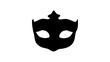 © OMIA - Venetian Masquerade Mask, black isolated silhouette