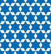 Sceau de Salomon Étoile de David Symbole Emblème Motif Répétitif Drapeau Bleu Couleurs