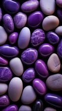 Peddle Stone Gravel Background Purple Grey - By Generative Ai