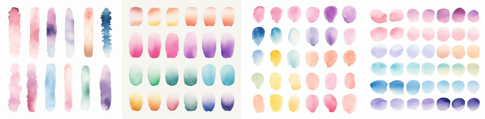 spot stain ink rainbow stroke gradient pastel dye splash creativity textured watercolor paint