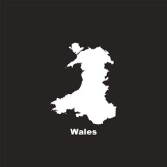 Canvas Print - wales map icon