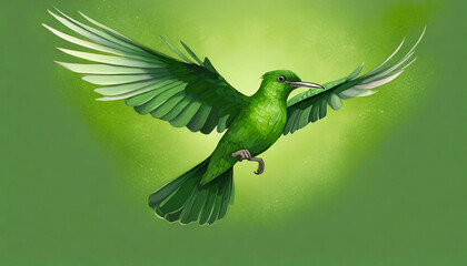 Wall Mural - Hummingbird in flight