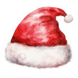 © IMAGINIAC - Santa Hat For Christmas Event. Watercolor Style. AI Generated