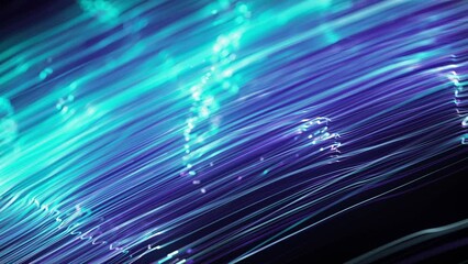 Wall Mural - abstract slow motion swirling neon lines background/ 4k animation of an abstract wallpaper technolog