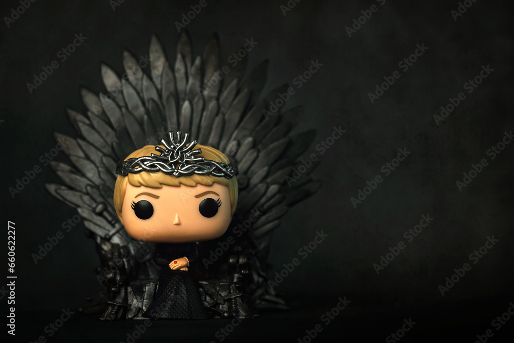 Funko POP vinyl figure of Cersei Lannister character of the TV series
