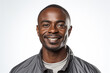 © vvalentine - black man smiling on white background, generative ai