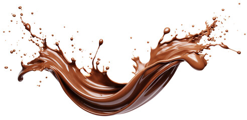 Chocolate splash cut out