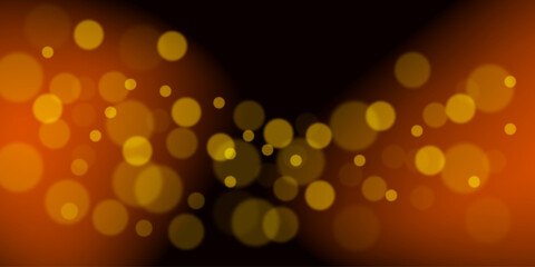 Wall Mural - glowing bokeh circles, sparkling golden dust abstract gold luxury background decoration.