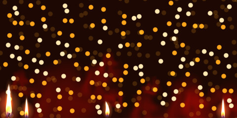 Wall Mural - glowing bokeh circles, sparkling golden dust abstract gold luxury background decoration.