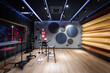 Large empty recording studio interior
