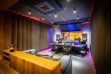 Wall Mural - Recording studio interior modern design