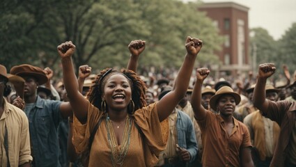 Juneteenth Freedom Day Celebration. Ai Generated