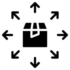 Poster - Solid Finding Package box icon