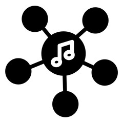 Wall Mural - Solid Music Network icon