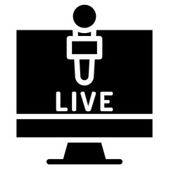 Sticker - Solid Monitor Live news icon