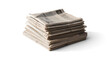 © Аrtranq - a stack of newspapers lies, png file of isolated cutout object with shadow on transparent background.