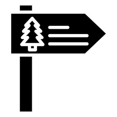 Poster - Solid Plant Sign icon