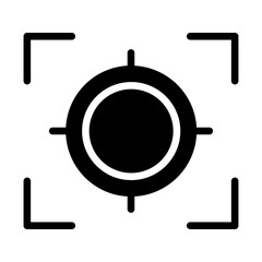 Sticker - Solid camera frame icon