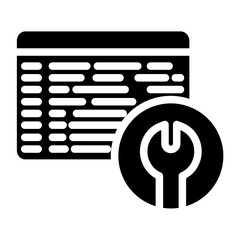 Wall Mural - Solid Programming settings icon