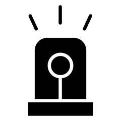 Sticker - Solid Emergency light icon