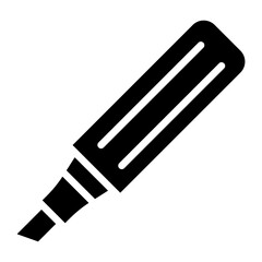 Poster - Solid Marker pen icon