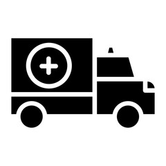 Poster - Solid Ambulance icon