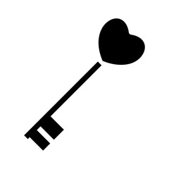 Sticker - Solid Heart Key icon