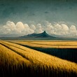 Wheat fields as far as the eye can see surreal 