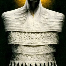 knitting dress oi white ysl 