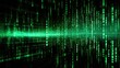 © Pelayo - green digital binary data background