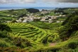 Vila Franca do Campo, Azores, Portugal. Generative AI