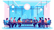 © DRN Studio - Concept vector illustration of business meeting.
