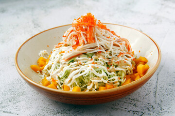 Poster - Freshly made Japanese food called Kani Salad