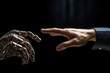 Artificial intelligence violates AI ethics .human and robot partner technology. Generative AI