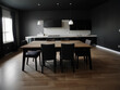 © PNG&Background Image - Luxury dining room, modern dining interior design with luxury dark concept