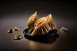 food photography of a delicious looking Jiaozi food photography photorealistic pixar ultra detail ultra realism high key cinematic Professional food photography award winning photoshoot Cannon 5D 