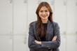 © David - Asian business woman standing in office for meeting and business woman happy Smiling woman executive manager, for working