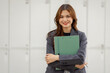 © David - Asian business woman standing in office for meeting and business woman happy Smiling woman executive manager, for working