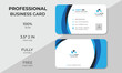 © Riyad - Stylish White and Blue Business Card Template, Minimalist