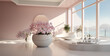 modern living room, Solar tanning modern orchid flower pots whole salon