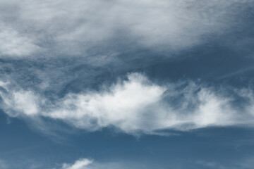 clouds in the blue sky