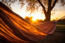 A Hammock In The Glow Of Sunset, Ready For A Nap