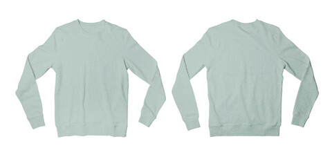 Sticker - Dusty Blue Sweatshirt Front and Back View