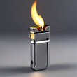 burning cigarette lighter