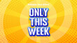 Yellow blue and gray grey only this week 3d editable text effect - font style